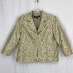 Kasper lined ladies blazer gold 18